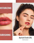 Oulac Moisturizing Shine Lipstick For Women Christmas Set 2PCS, 2 in 1 Tinted Lip Balm for Winter, Hydrated Juicy and Glossy Lip Color for Dry, Cracked and Chapped Lips, Vegan [01+16]