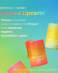 CNP Honey Lip Butter - Propolis Lipcerin™ 03 Lime, Hydrating Overnight Manuka Lip Balm & Mask, 12hr Long-Lasting Moisture, Korean Skin Care, 0.5 fl.oz.