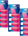 Vaseline Lip Therapy Rosy Lips 12-Pack – Moisturizing Balm, Lip Care for Dry Lips, 0.16 Oz Ea
