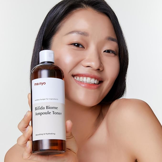 MANYO FACTORY Bifida Biome Ampoule Toner 13.5 fl oz (400ml) Moisturizing Toner for Face, 5-types-of Hyaluronic Acid, Daily Firmness, Korean Skincare for Women and Men