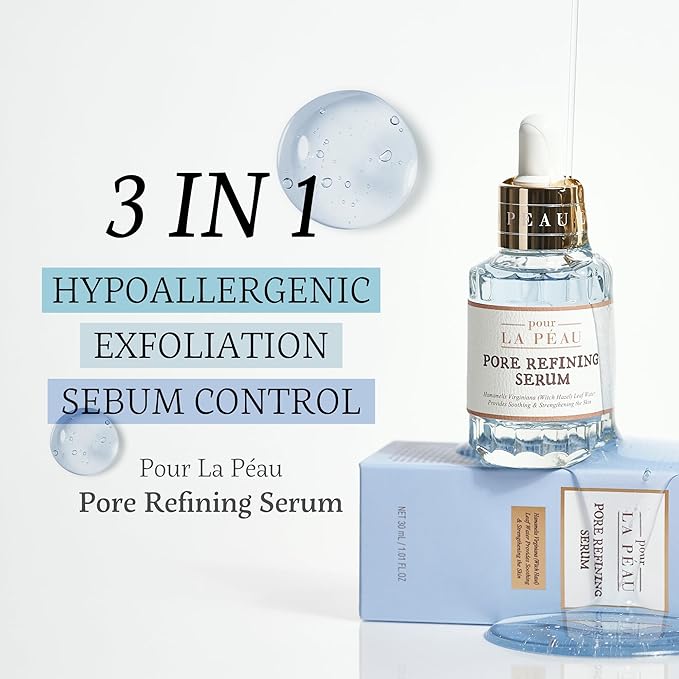 Pore Refining Serum | Pore Minimizing Serum for Face | Organic Face Moisturizer Pore Tightening Serum | Hydrating Face Serum Pore Minimizer Korean Skin Care Products (1.01 Fl. Oz)