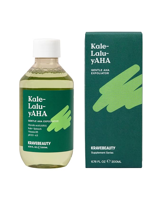 Krave Beauty Kale-Lalu-yAHA - Gentle 5.25% AHA Exfoliator fl oz