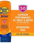 Banana Boat Sport Ultra SPF 50 Sunscreen Lotion, 8oz | Banana Boat Sunscreen SPF 50 Lotion, Oxybenzone Free, Sunblock, Water Resistant, 8oz