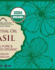 US Organic 100% Pure Basil Essential Oil - USDA Certified Organic, Steam Distilled W/Euro droppers (More Size Variations Available) (30 ml / 1 fl oz)