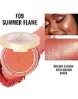 Oulac Luminisers Powdery Blusher for Cheeks Face Glow,Brighten 4.8g