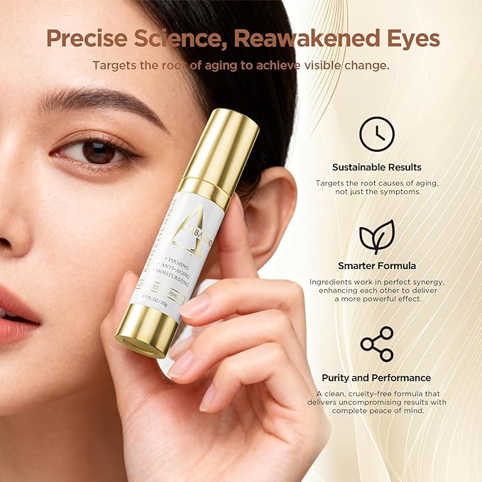 Hydrating Caffeine Eye Serum for Dark Circles & Puffiness - Anti-Wrinkle, Firming & Smooths Fine Lines - Retinol Under Eye Serum Treatment - 0.45 Oz