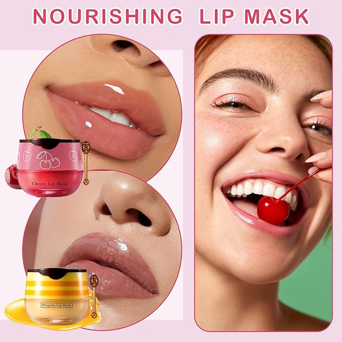 2PCS Bee Lip Balm Honey Pot
