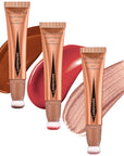 LANGMANNI Liquid Contour Beauty Wand, Face Concealer Contouring,Highlighter,Blusher Makeup. (#02+#04+#06)