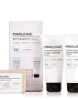 MARLOWE. Best Sellers Kit No. 203, Features Signature No. 102 Original Body Scrub Soap Bar, No. 121 Facial Cleanser & No. 123 Facial Moisturizer, Great Gift for Men