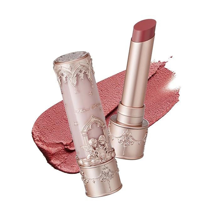Flower Knows Violet Strawberry Rococo Glowy Lip Gloss G01 Little Angel Matte Lipstick C06