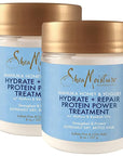 SheaMoisture Hair Mask - Manuka Honey & Yogurt, Hydrate + Repair Protein Power Treatment, Hair Treatment for Dry, Damaged Hair Care with Organic Shea Butter & Castor Oil for Hair, 8 Oz (Pack of 2)