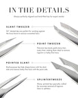 Tweezerman Winter Frost Micro Mini Slant & Point Tweezer Set