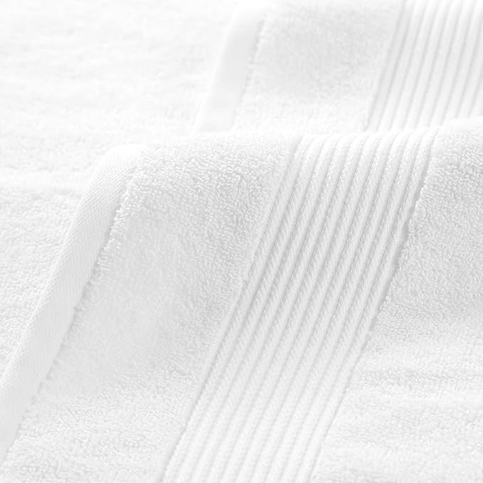 Arkwright Bathroom Hand Towels Set of 6 - Super Soft 100% Cotton, 600 GSM Quick Dry & Absorbent, Luxury Bath Essentials for Hotels, Spa, Hosts, and Vacation Rentals, Dove White