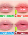 4 PCS Hydrating Lip Oil, Big Brush Head Lip Glaze Shiny Transparent Fat Lip Glow Oil, Nourishing & Non-sticky Long Lasting Fresh Clear Smooth Lip Care Plumping Lip Oil (4PCS A)