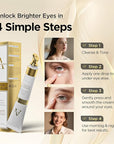 Retinol Eye Cream for Dark Circles and Puffiness – Hydrating Eye Serum for Wrinkles and Fine Lines, Anti-Aging Under Eye Cream for Women, 0.71 fl oz