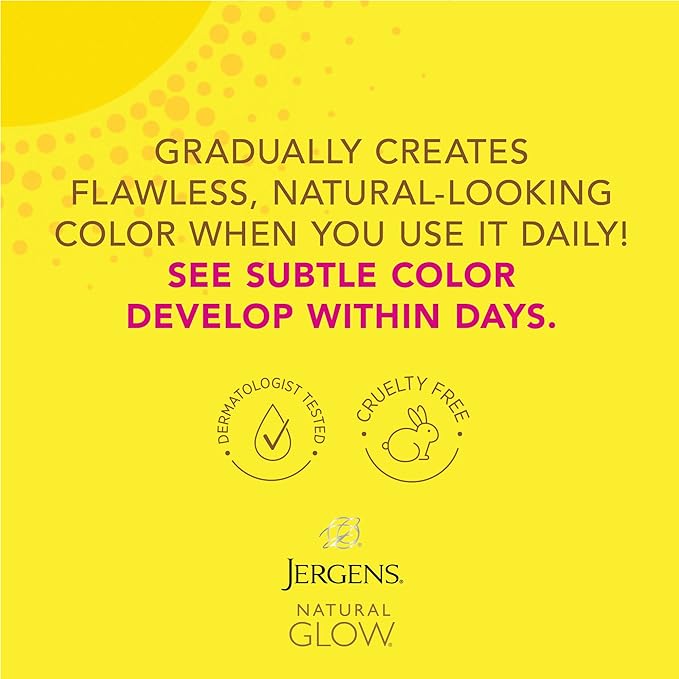 Jergens Natural Glow Daily Facial Moisturizer, Fair to Med 2 fl oz (59 ml)