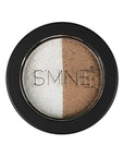 IS'MINE Single Duo Shimmer Brown Eyeshadow, Dual Color, Longwear, White Eye Makeup for Day & Night