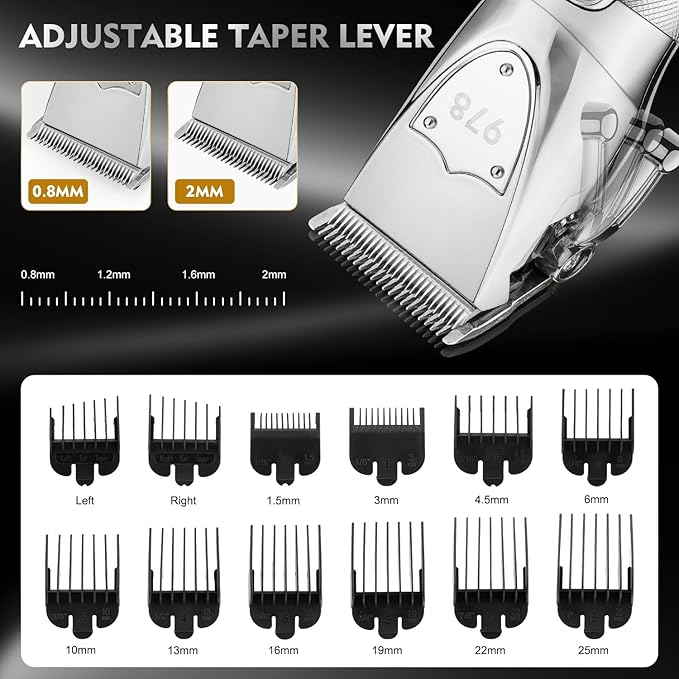Suttik Professional Hair Clippers Set for Men, Electric Foil Shavers for Men, Barber Kit Clipper and Trimmer Set with Travel Case