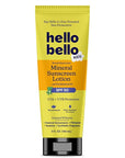 Hello Bello Kids Mineral Sunscreen SPF 50 Lotion - Broad Spectrum Sun Protection for Sensitive Skin - Water Resistant with Antioxidants - 5oz