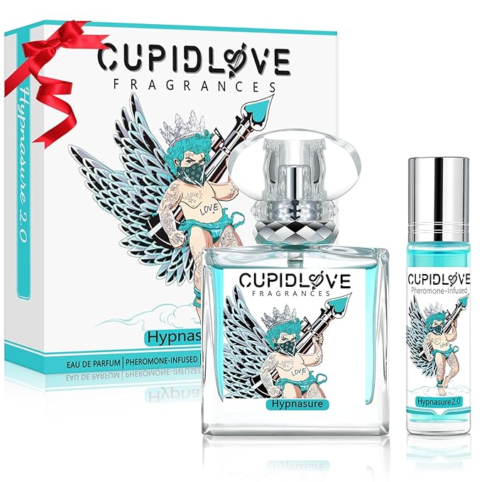 CUPIDLOVE Original Hypnosis 2.0 Pheromone Cologne for Men - 50ml+10ml Travel Set Gift Infused Pheromone Perfume EDP Fragrance Spray -Long Lasting - Enhance Attraction