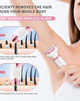 Electric Razor for Women 5 in 1 Rechargeable Painless Body Razors and Facial Hair Remover for Bikini Leg Body Face Underarm