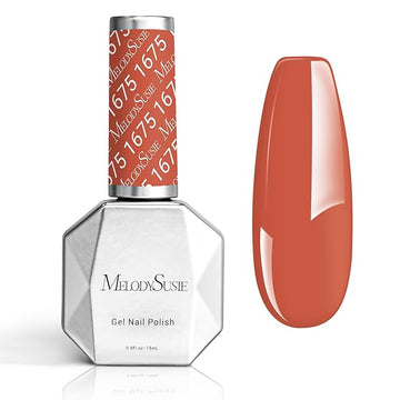 Melodysusie thick orange gel nail
