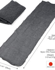 Extra Rough, Exfoliating Washcloth [Made in Japan] Exfoliating Towel Special Texture Makes Fluffy Foam Lather, Back Scrubber, Dead Skin Cell Remover [Loofah for Women and Men] (Black)