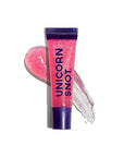 UNICORN SNOT Holographic Glitter Lip Gloss | Sparkly & Shimmer Lips for Christmas Glitter Makeup | Stocking Stuffers for Holiday Gift | Vegan & Cruelty Free 0.37 fl oz (Flamingo/Holographic Pink)