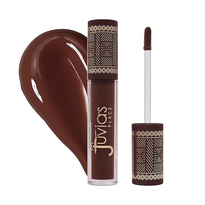 Juvia's Place Coffee Shop Lip Gloss - Chocolate Drip - Hydrating Butter Lip Gloss for Women, Long-Lasting Shine, Moisturizing Glass-like Finish, Plumping Non-sticky, Suitable for every vibe