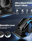 Brightup Barber Hair Clippers [Brushless 9000RPM & Cordless] for Men, Professional Clippers & Trimmers Set with USB-C Charging Stand, Hair Tools Cutting Kit with LCD Display, Gift for Men