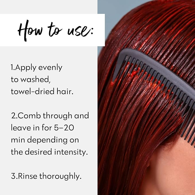 Four Reasons Color Mask - Red Copper - (27 Colors) Toning Treatment, Color Depositing Conditioner, Tone & Enhance Color-Treated Hair - Semi Permanent Hair Dye, Vegan and Cruelty-Free, 6.76 fl oz