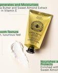 Panier des Sens - Hand Cream for Dry Cracked Hands - Almond Hand Lotion with Sweet Almond Oil & Shea Butter - Vitamin E Skin Moisturizer with 97% Natural Ingredients - Made in France, 2.5 fl oz