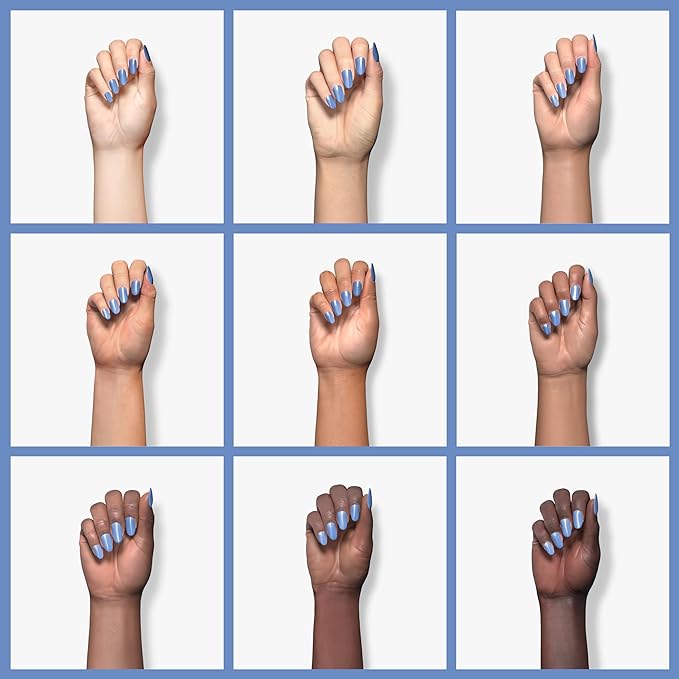 essie Salon-Quality Nail Polish, 8-Free Vegan, Periwinkle Blue, You Do Blue, 0.46 fl oz