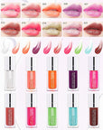 Glow Reviver Lip Oil Moisturizing Lip Gloss for Dry Lips, Clear Lip Oil with Plumping, Hydrating Effects, Women's Makeup Gift (#006 Berry)
