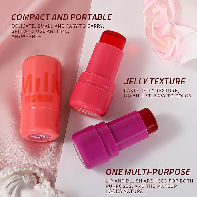 Cooling Water Jelly Tint Blush Makeup Blush Stick 0.18 Oz