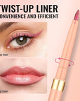 Oulac Waterproof Lipliner Pencil - Smooth and Creamy, Retractable Lip Makeup for Precision Application, Vegan & Cruelty-Free, LL01 Dusty Rose