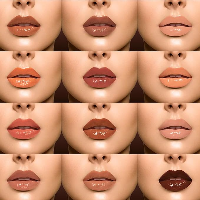 Juvia's Place Coffee Shop Lip Gloss - Mochaccino - Hydrating Butter Lip Gloss for Women, Long-Lasting Shine, Moisturizing Glass-like Finish, Plumping Non-sticky, Suitable for every vibe