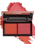 Face Matte Blush Powder Palette-2Colors Buildable Facial Cheek Women Girl-03