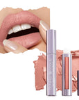 Runway Rogue Silk Glam Liquid Lipstick, Long Wear Frosted Classic Peachy-Nude Lipstick, ‘Paparazzi’