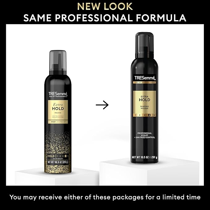 TRESemmé Hair Mousse Pack of 6 Extra Hold For 24H Touchable Hold & Volume with Pro Lock Tech 10.5 FL Oz