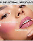 DAGEDA 3PCS Glitter Lipstick, Moisturizing Glossy