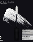 Barbers Choice Silver Line, Facial Hair Brush on Temporary Color for Silver Fox Men- Instantly Brighten White Beards, Mustache & Sideburns, Less Yellow, Easy Application, Arctic White