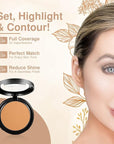 Frankie Rose Cosmetics Powder Foundation – Full Coverage Grams (Olive)