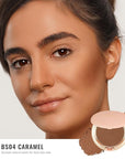 Oulac Matte Bronzer Powder Face Makeup with Mirror Cruelty-Free BS04