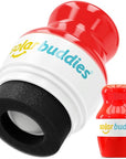 Solar Buddies Sunscreen Applicator - Single Red - Refillable Roll on Sponge Sunscreen, Suncream & Lotion Applicator For Kids, Adults & Families - Holds 3.4fl oz, Perfect Size for Travel