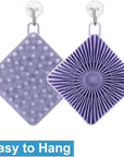 Silicone Body Scrubber Women, Dual-Sided Design Exfoliating Body Brush Buffer Scrubber and Scalp Massager, Shower Scrubber for Body, Silicone Loofah, Ergonomic No-Slip, Easy to Clean(Purple)