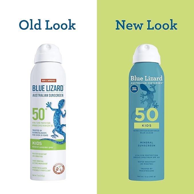 BLUE LIZARD Sunscreen SPF 50+ Spray | Kids | 5 Fl Oz | Pack of 2