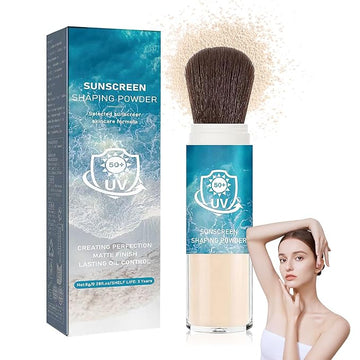 Mineral Face Sunscreen Setting Powder,Lasting Oil Control Lightweight