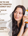 Pure Fractionated Coconut Oils Liquid 16oz 100% Natural USDA Certified Massage MCT Oil Organic&Moisturizer for Face Skin&Hair,Cold Pressed Body Carrier Oil for Essential Oils Mixing Women&Men