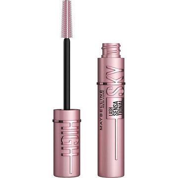 Maybelline Lash Sensational Sky High Washable Mascara Makeup, Volumizing, Lengthening, Defining, Curling, Multiplying, Buildable Formula, True Brown, 1 Count